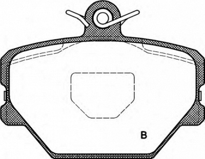 OPEN PARTS bpa070502 -  Комплект тормозных колодок, дисковый тормоз